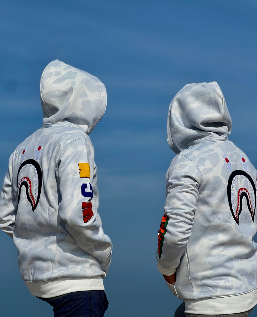 White bape shark hoodie pubg mobile