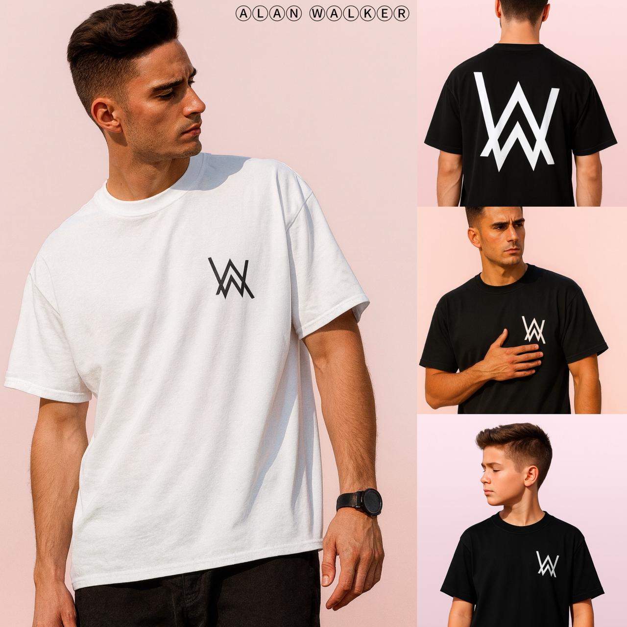 Alan walker T-shirt ( Black / white )