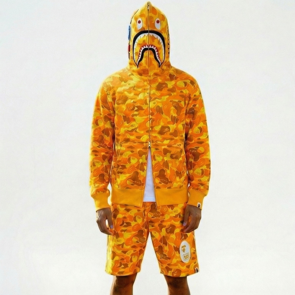 Yellow Bape shark hoodie pubg mobile