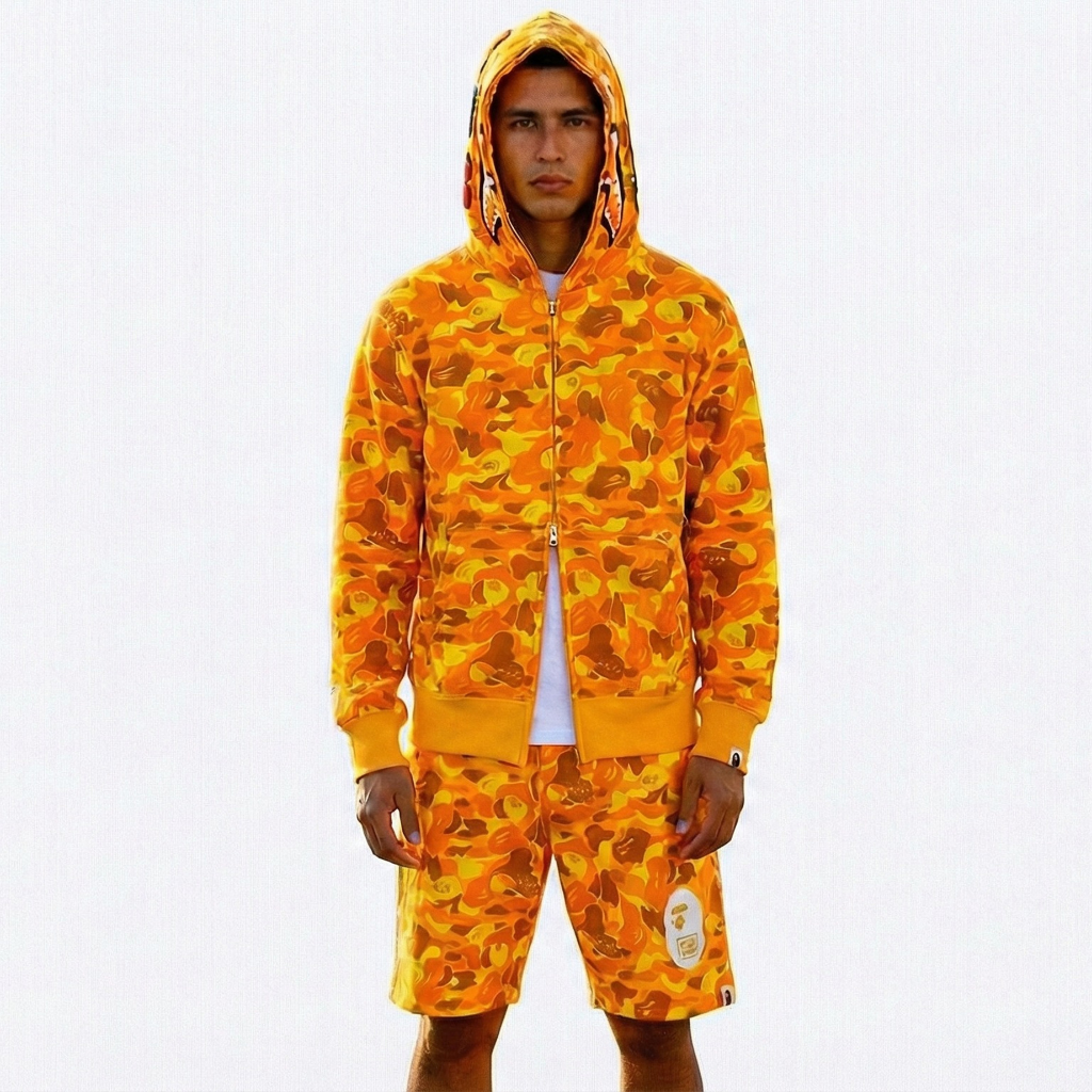 Yellow Bape shark hoodie pubg mobile