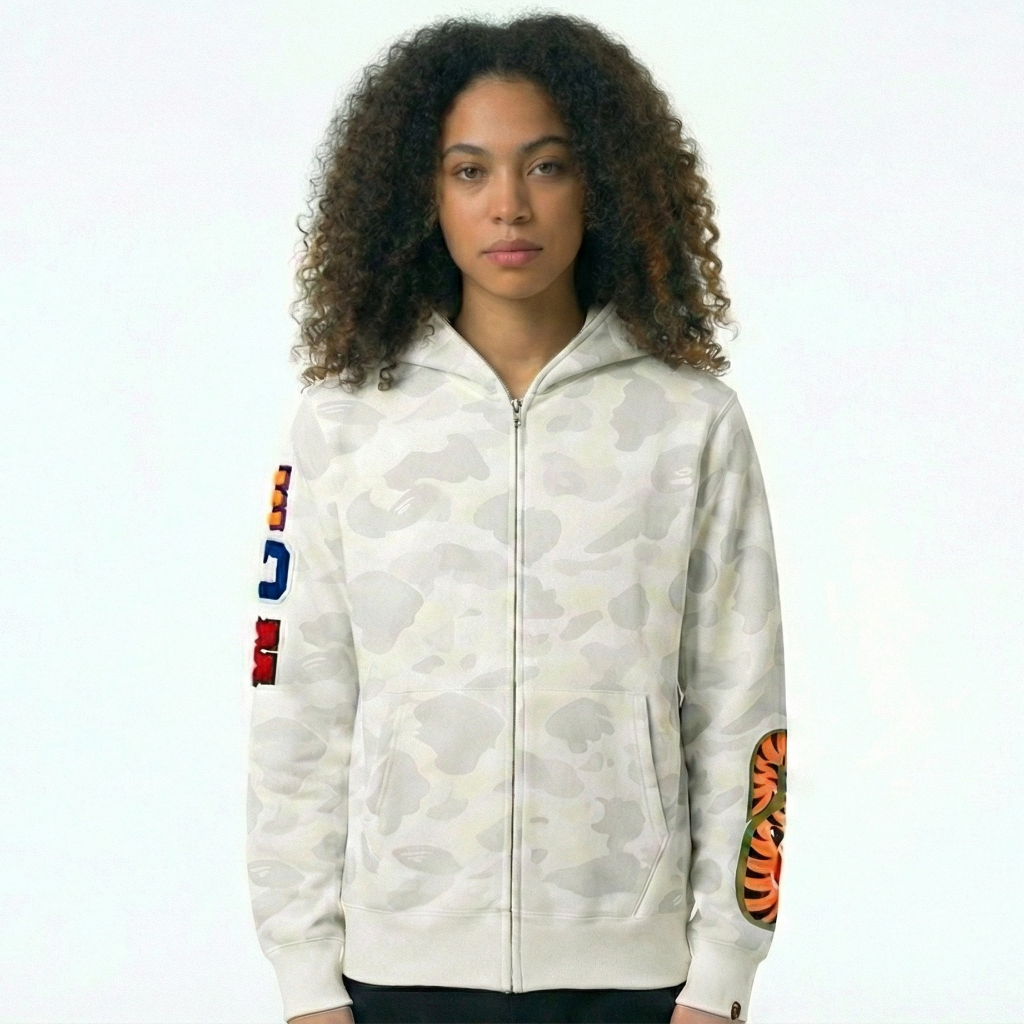 White bape shark hoodie pubg mobile