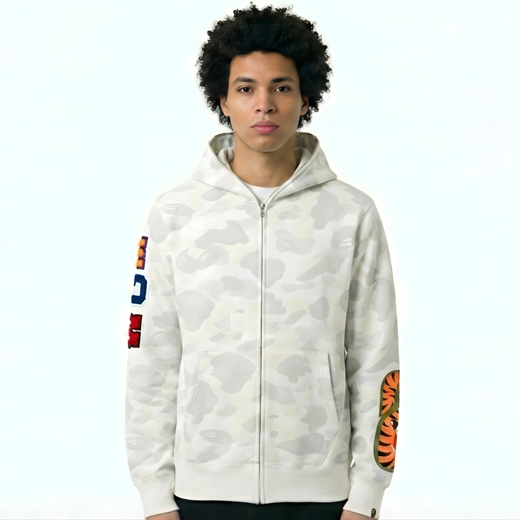 White bape shark hoodie pubg mobile